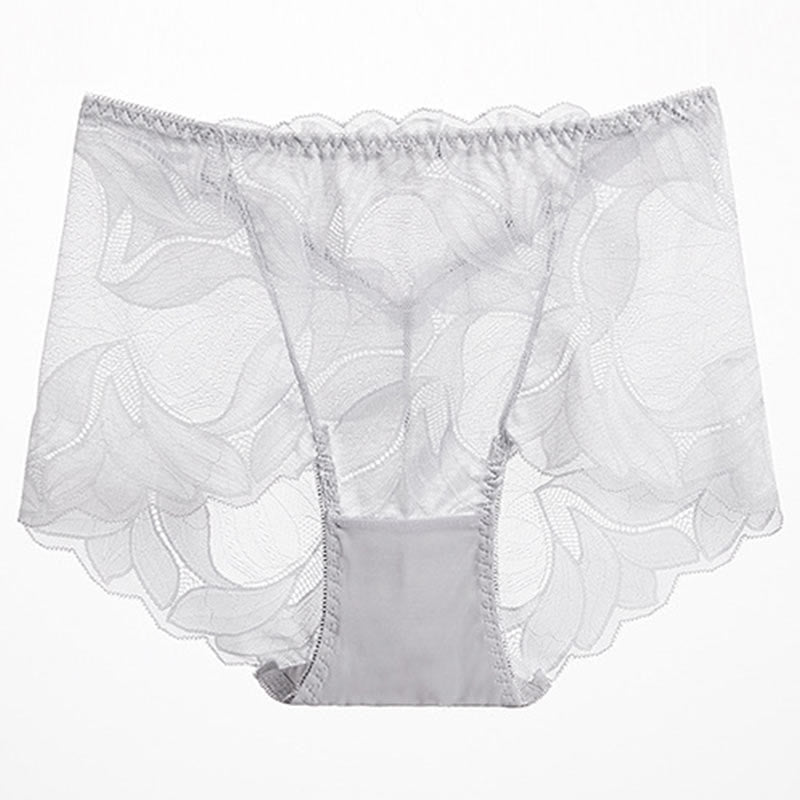 Culottes respirantes en dentelle (paquet de 5) - Gris clair - 2XL - image 15