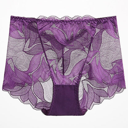 Culottes respirantes en dentelle (paquet de 5) - Violet - 2XL - image 17