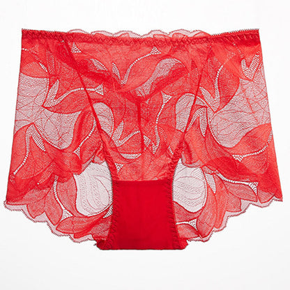 Culottes respirantes en dentelle (paquet de 5) - Rouge - 2XL - image 18
