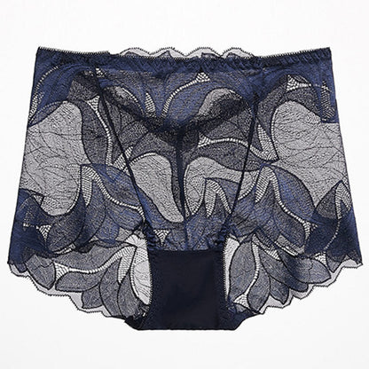 Culottes respirantes en dentelle (paquet de 5) - Bleu marine - 2XL - image 19