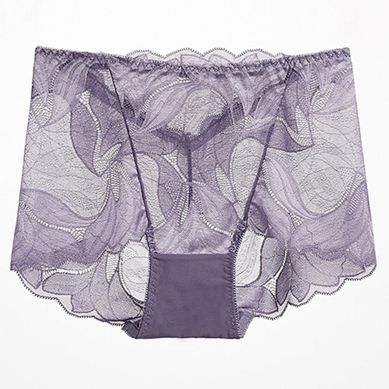 Culottes respirantes en dentelle (paquet de 5) - Violet foncé - 2XL - image 20
