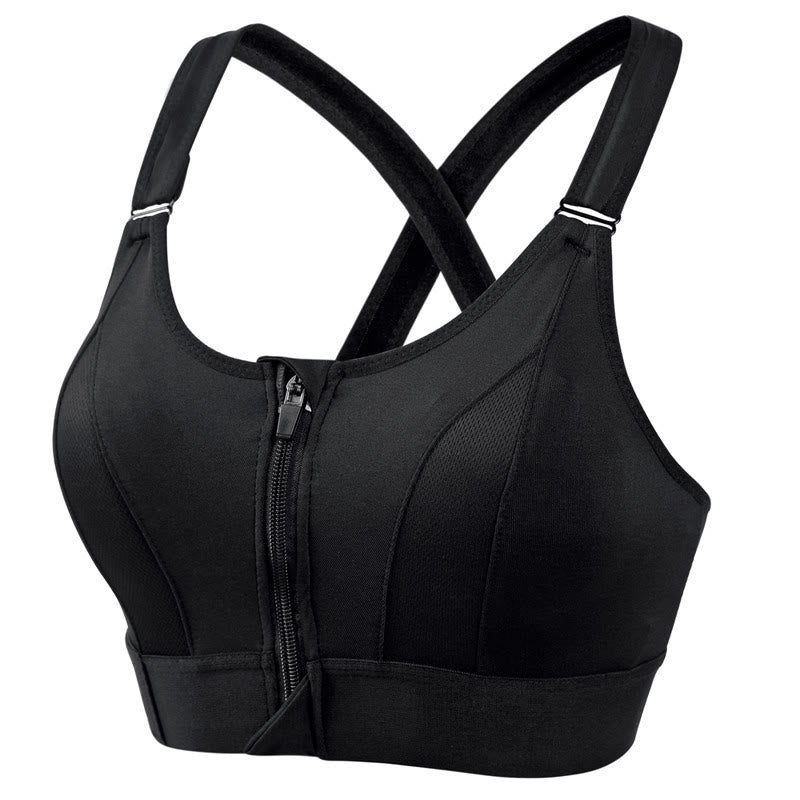 Soutiens-gorge de sport à dos croisé - Noir - 5XL - image 6