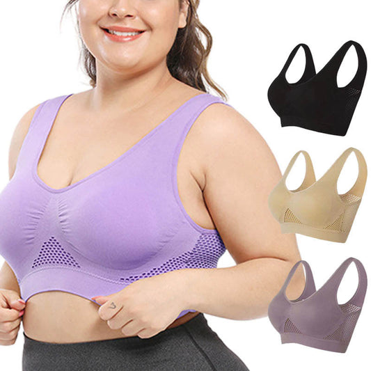 Soutiens-gorge de sport grande taille à découpes en maille (lot de 2)