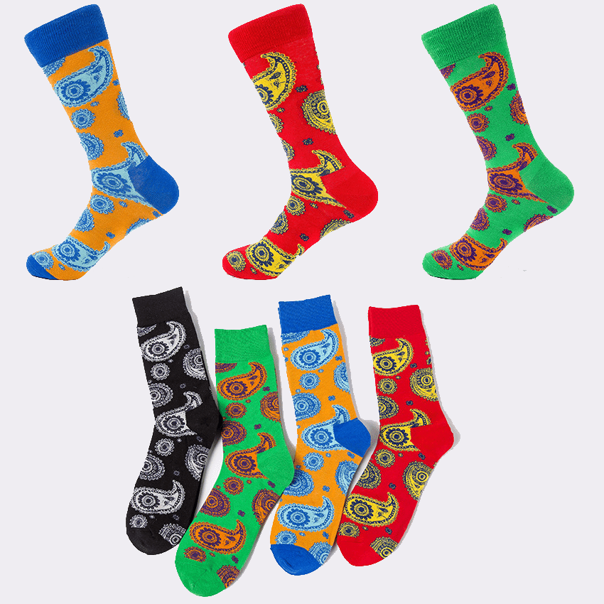 Chaussettes courtes à motifs créatifs (4 paires) - image 0