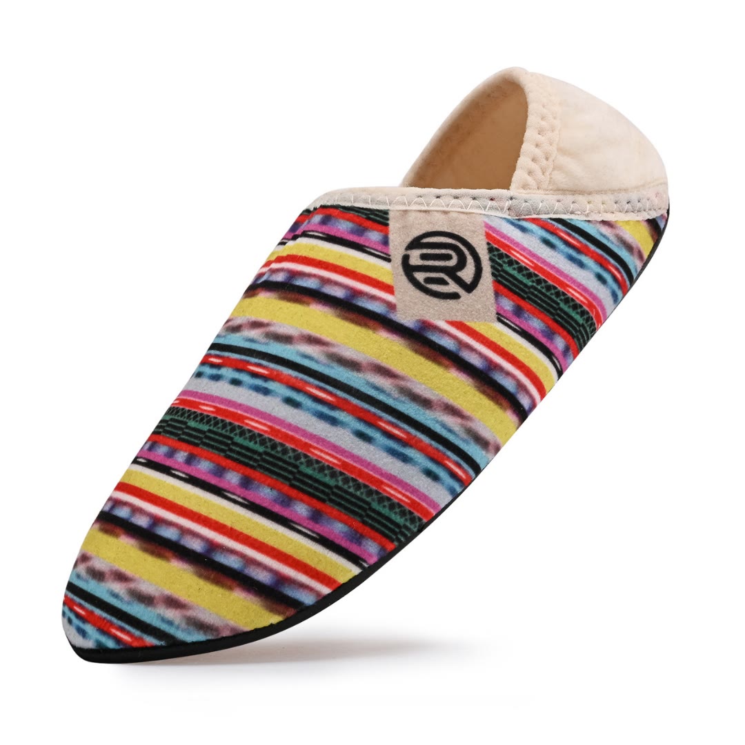 Chaussons-chaussettes multicolores grande taille - image 2
