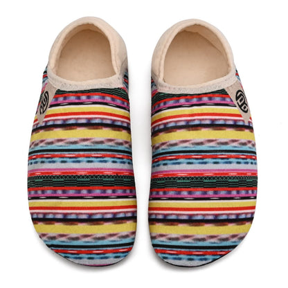 Chaussons-chaussettes multicolores grande taille - Arc-en-ciel - EU48-49 (US13-14) - image 1