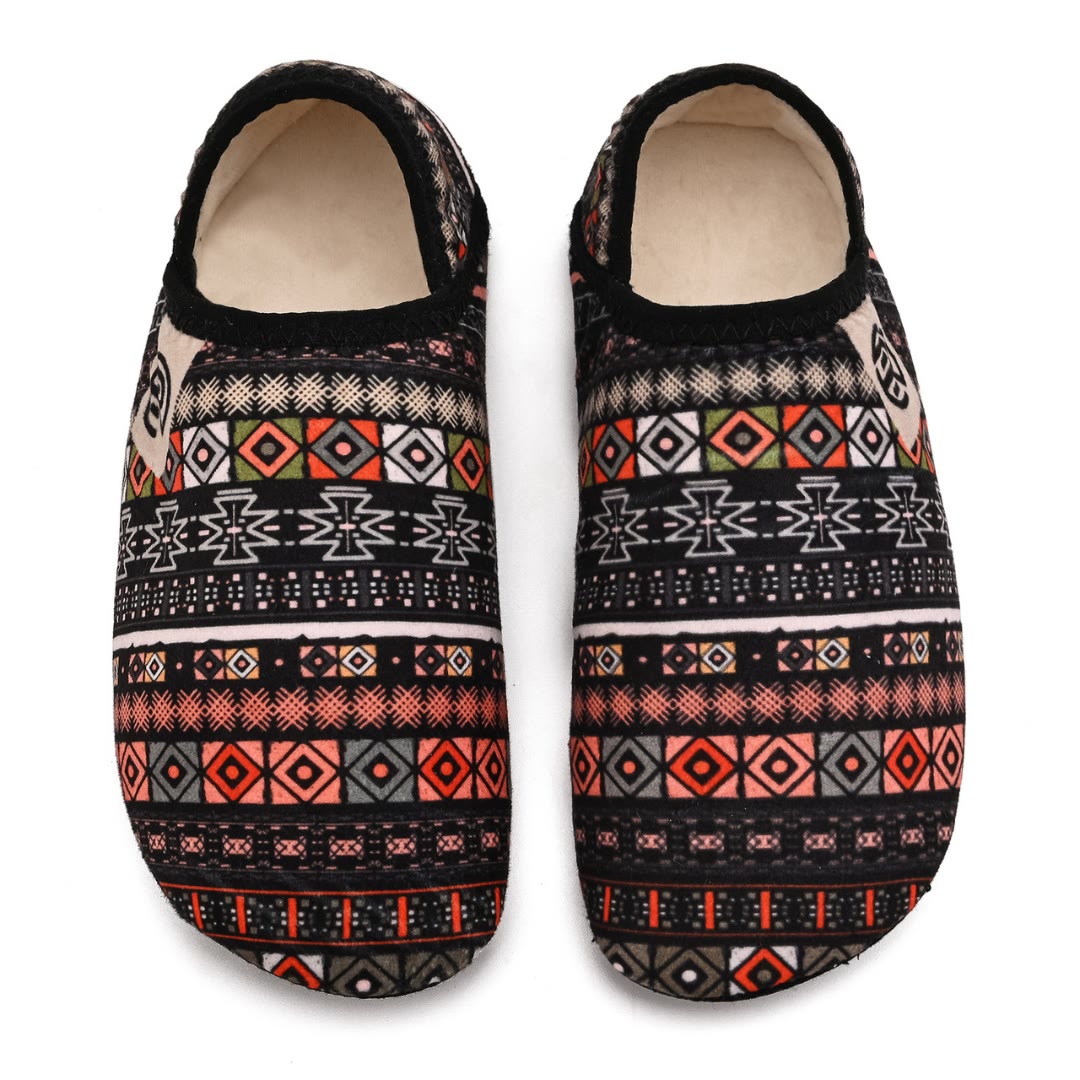 Chaussons-chaussettes multicolores grande taille - Brun - EU48-49 (US13-14) - image 4