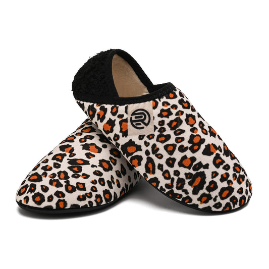 Chaussons-chaussettes grande taille à imprimé léopard - image 0