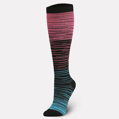 Chaussettes de compression Color Thin Lines (6 paires)