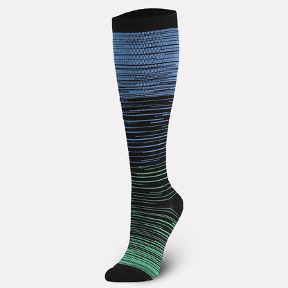 Chaussettes de compression Color Thin Lines (6 paires)