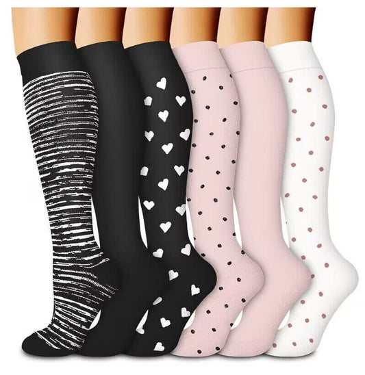 Chaussettes de compression sport classiques (6 paires)