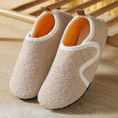 Chaussons-chaussettes à semelle épaisse grande taille - Beige - 2XL - image 4