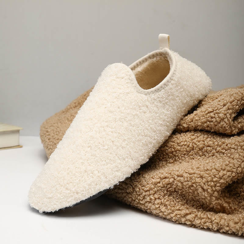 Chaussons-chaussettes chauds grande taille - Beige - 3XL - image 18