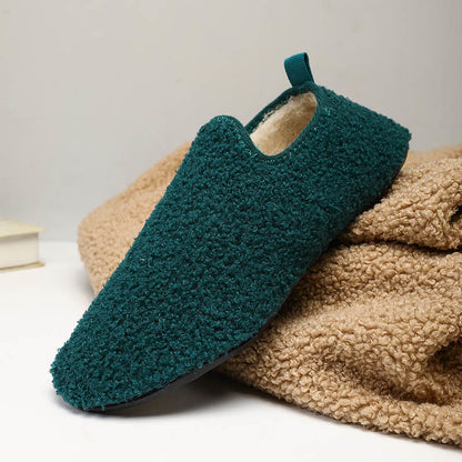 Chaussons-chaussettes chauds grande taille - Vert - 3XL - image 27