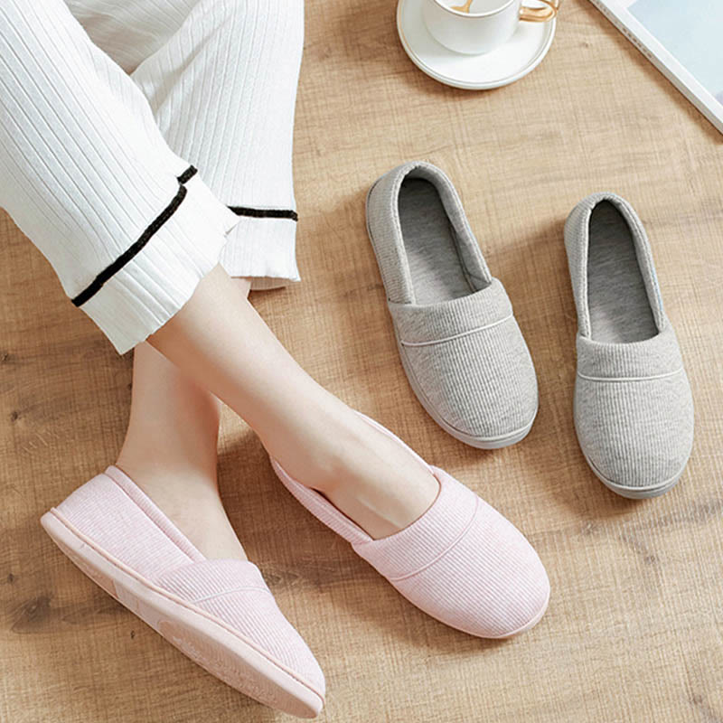 Chaussons-chaussettes en coton doux grande taille