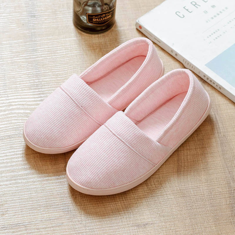 Chaussons-chaussettes en coton doux grande taille - Rose - EU43-44(US9-10) - image 11