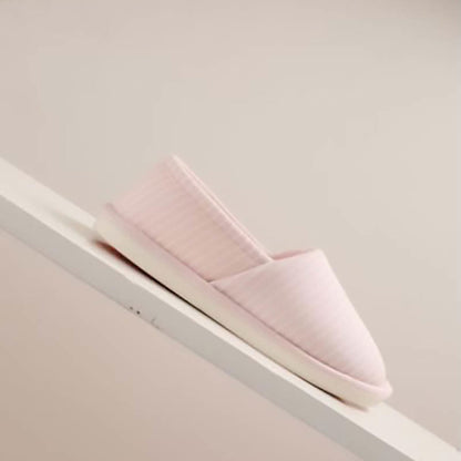 Chaussons-chaussettes à rayures grande taille