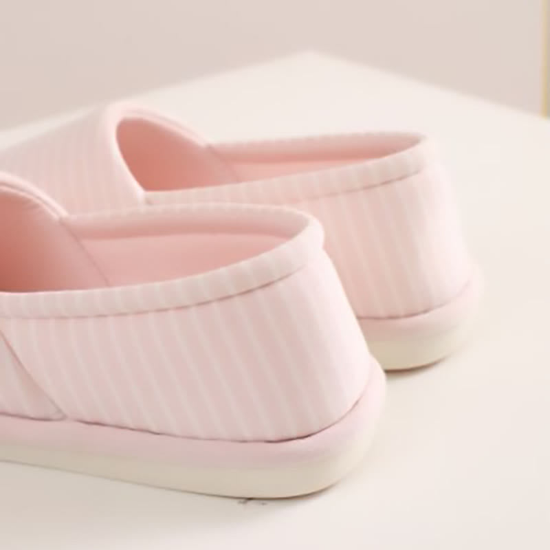 Chaussons-chaussettes à rayures grande taille