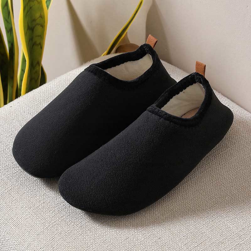 Chaussons-chaussettes en polaire grande taille - Noir - 2XL - image 15
