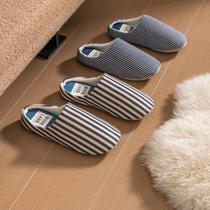 Chaussons rayés grande taille