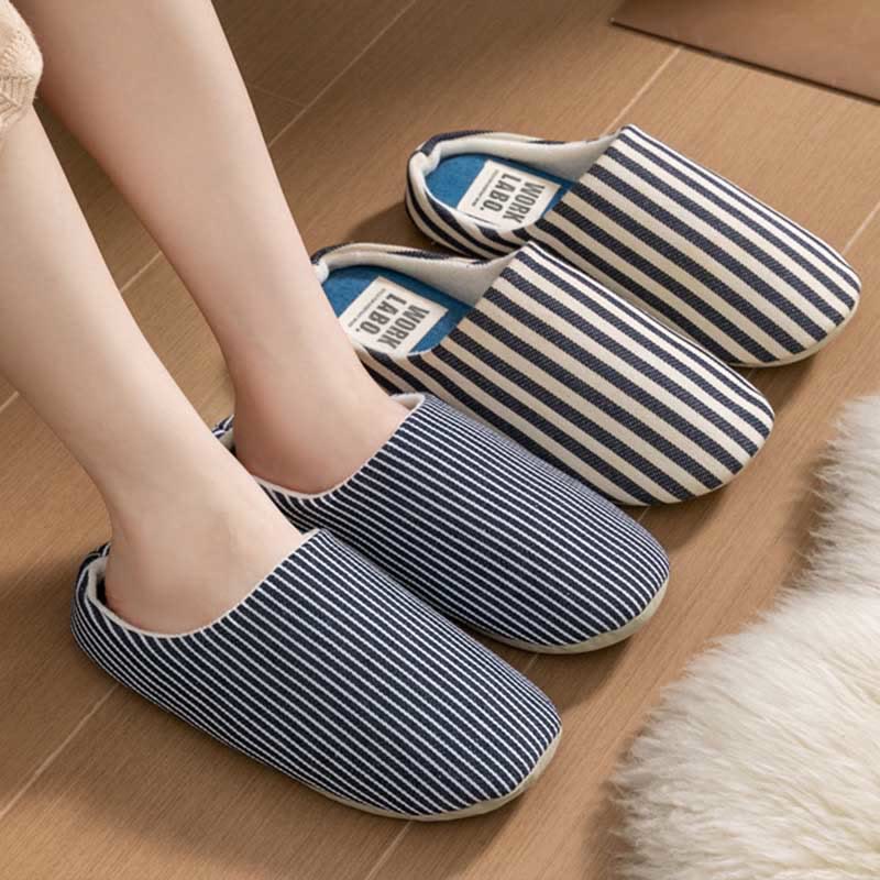 Chaussons rayés grande taille