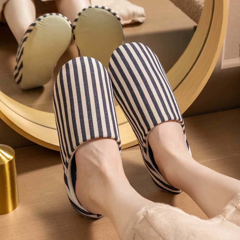 Chaussons rayés grande taille