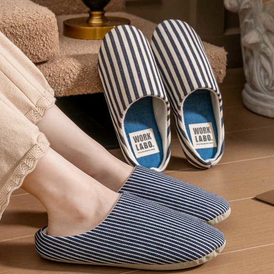 Chaussons rayés grande taille