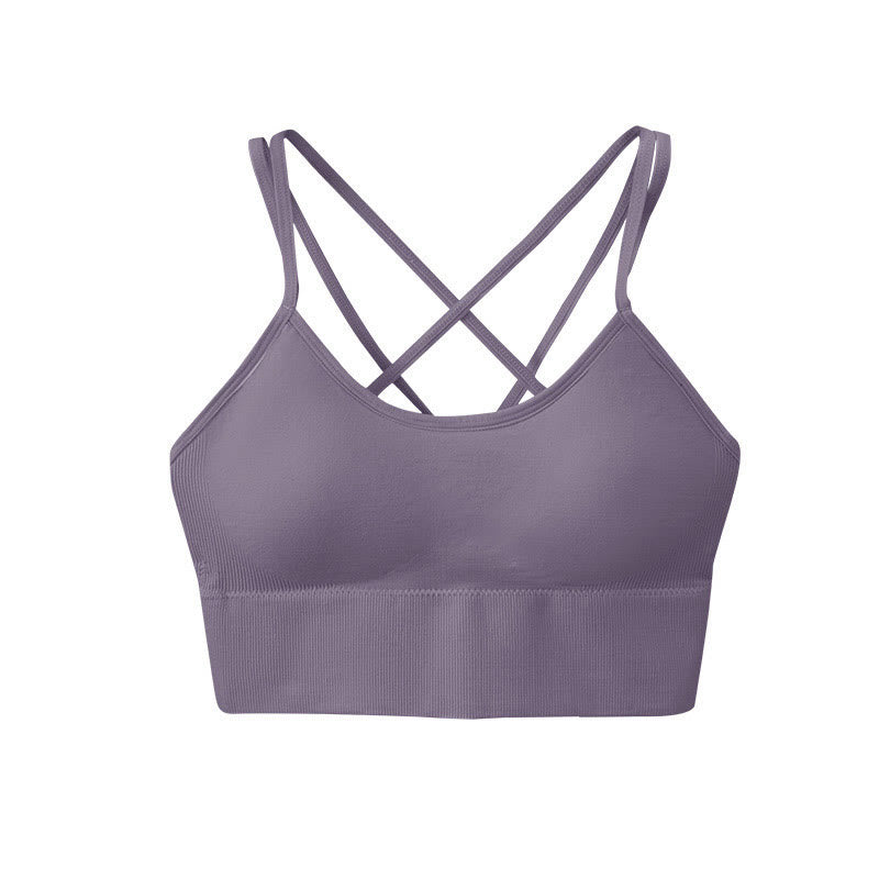 Soutiens-gorge de sport à dos croisé - Gris - 3XL - image 11