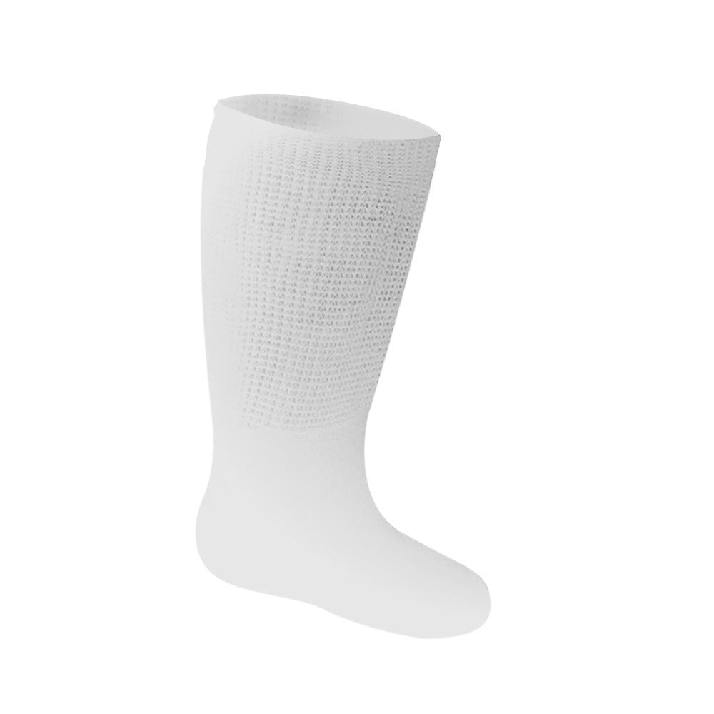 Chaussettes hautes pour diabétiques, très amples, grande taille (3 paires) - Blanc+Gris+Camel - 4XL - image 8