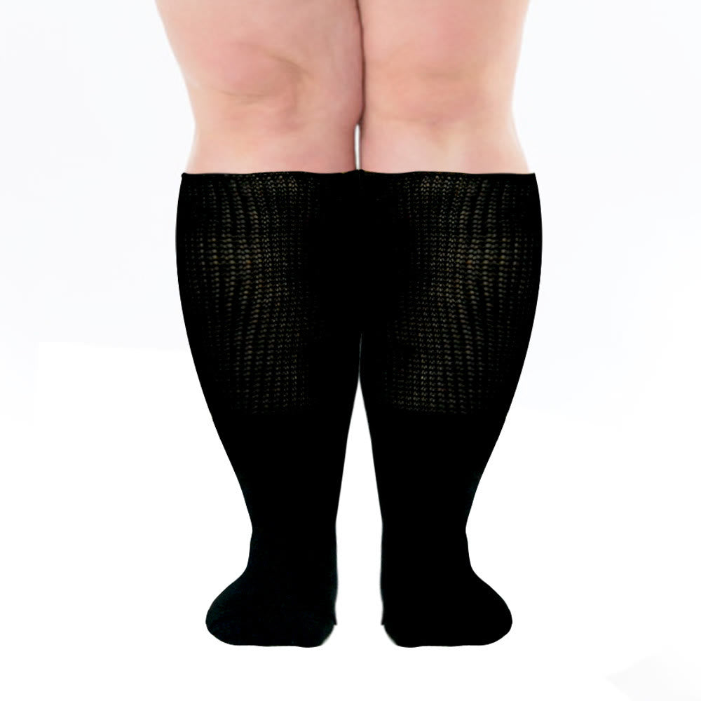 Chaussettes hautes pour diabétiques, très amples, grande taille (3 paires) - image 0