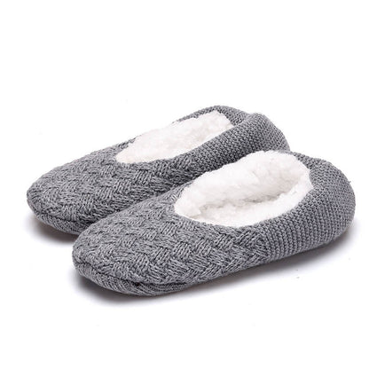 Chaussons-chaussettes antidérapants grande taille - Gris clair - EU43-45 (US9-11) - image 3