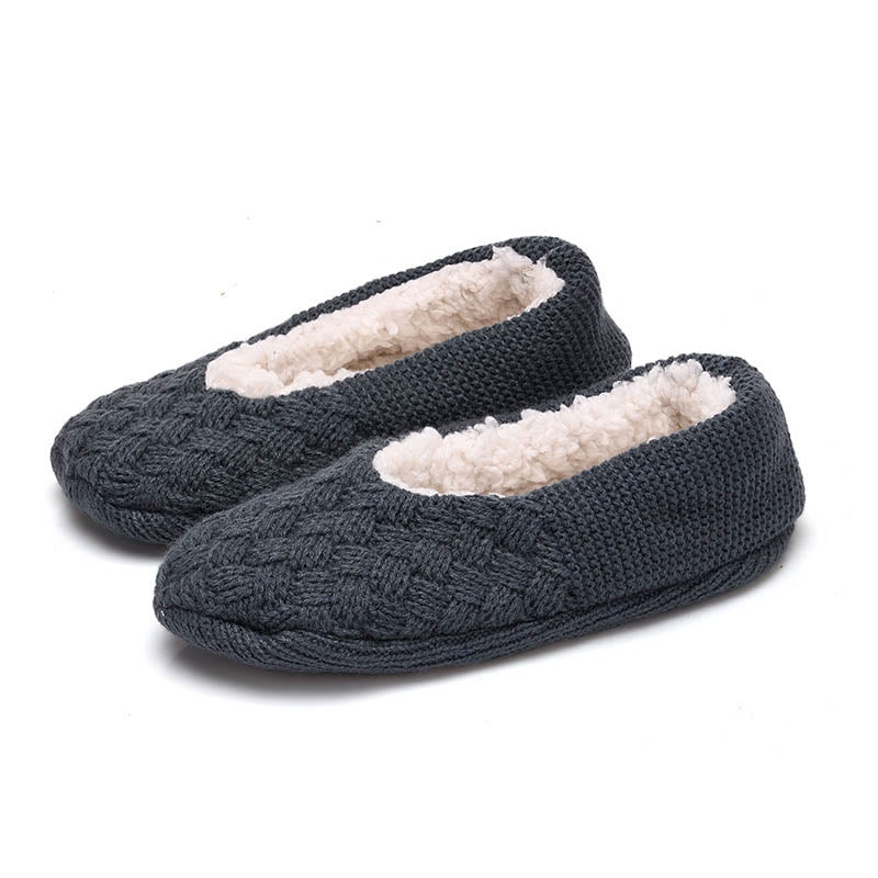 Chaussons-chaussettes antidérapants grande taille - Gris foncé - EU43-45 (US9-11) - image 2