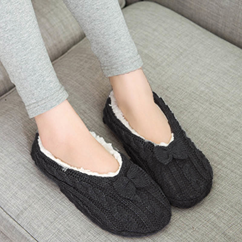Chaussons-chaussettes à nœud papillon grande taille - image 0