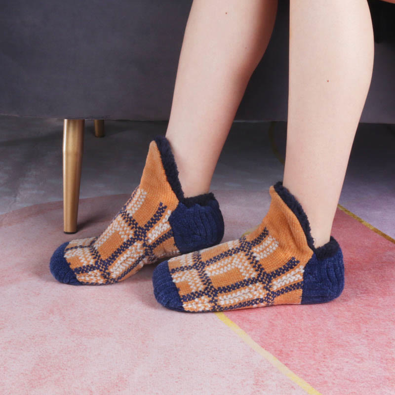Chaussons-chaussettes à grille grande taille - Jaune - EU40-42 (US7-8.5) - image 3