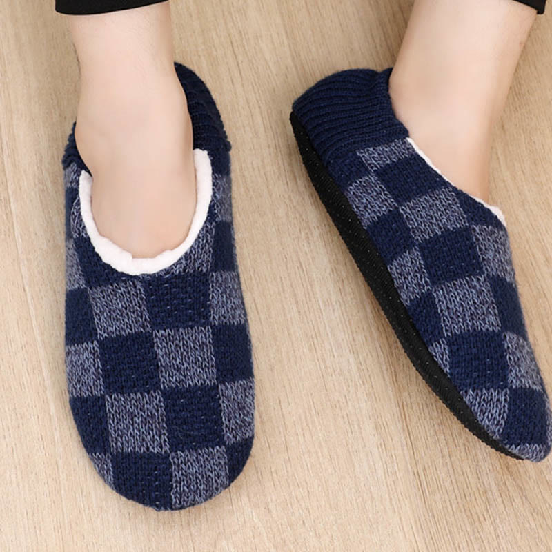 Chaussons-chaussettes à carreaux grande taille - image 8