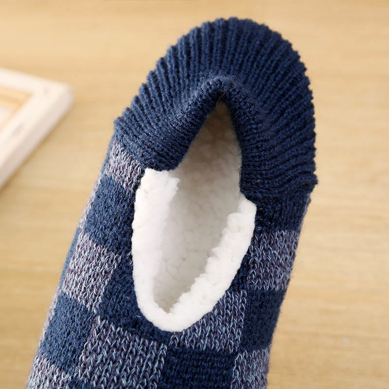 Chaussons-chaussettes à carreaux grande taille - image 11