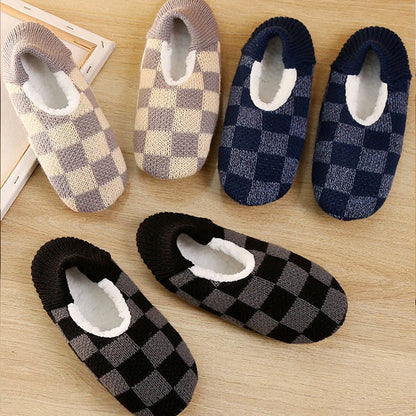 Chaussons-chaussettes à carreaux grande taille - image 9