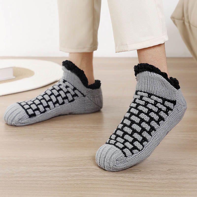 Chaussons-chaussettes rectangulaires grande taille - Gris - EU40-43 (US7-9) - image 6