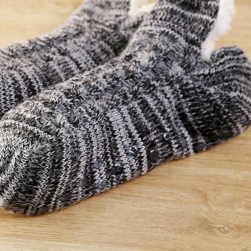 Chaussons-chaussettes en peluche grande taille - image 9