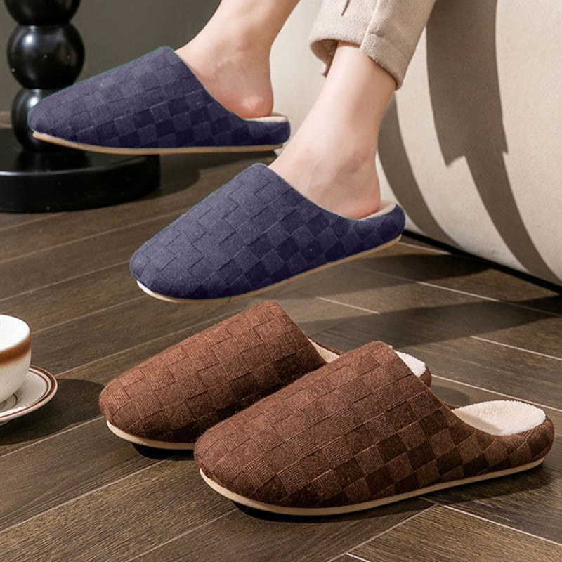 Chaussons à damier grande taille