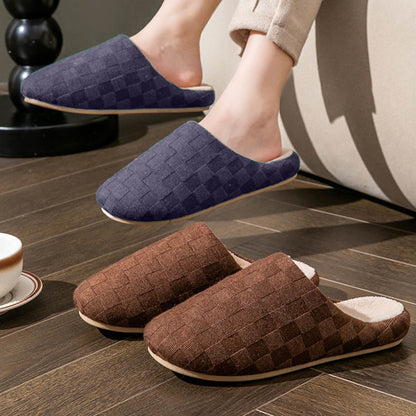 Chaussons à damier grande taille