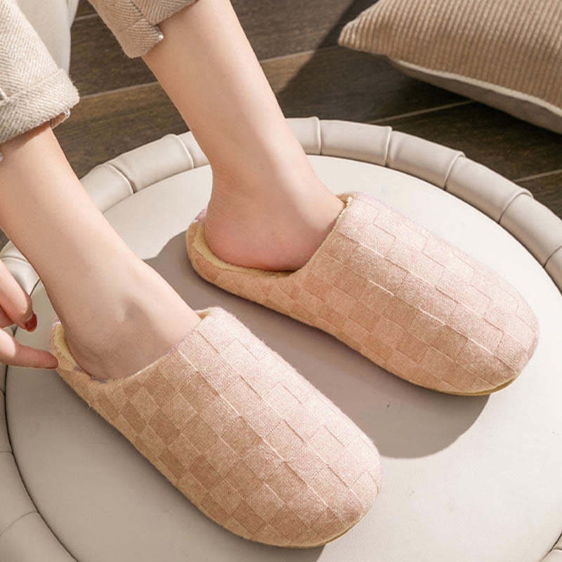 Chaussons à damier grande taille