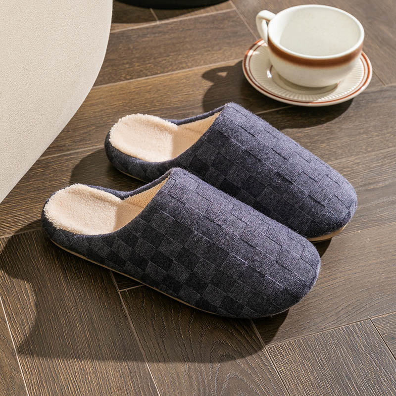 Chaussons à damier grande taille