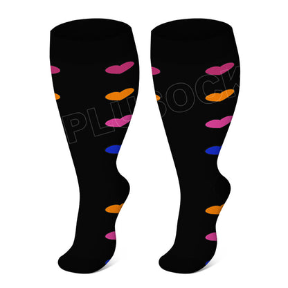 Chaussettes de compression grande taille pour électrocardiogramme (3 paires)