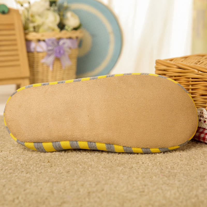 Pantoufles à rayures colorées grandes tailles - image 2