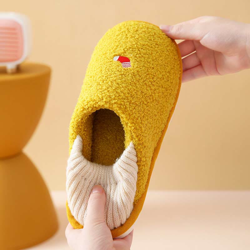 Chaussons-chaussettes grande taille à motif flocon de neige - image 4