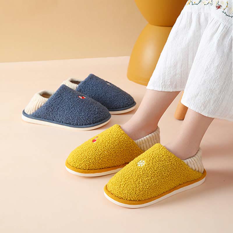 Chaussons-chaussettes grande taille à motif flocon de neige - image 0