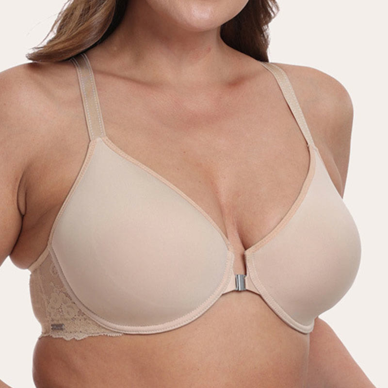 Soutiens-gorge grande taille à couverture complète avec boucle sur le devant