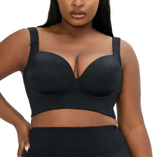 Soutiens-gorge grande taille à décolleté en V profond et à couverture complète