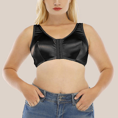 Soutiens-gorge sans armatures confortables à boucle avant grande taille